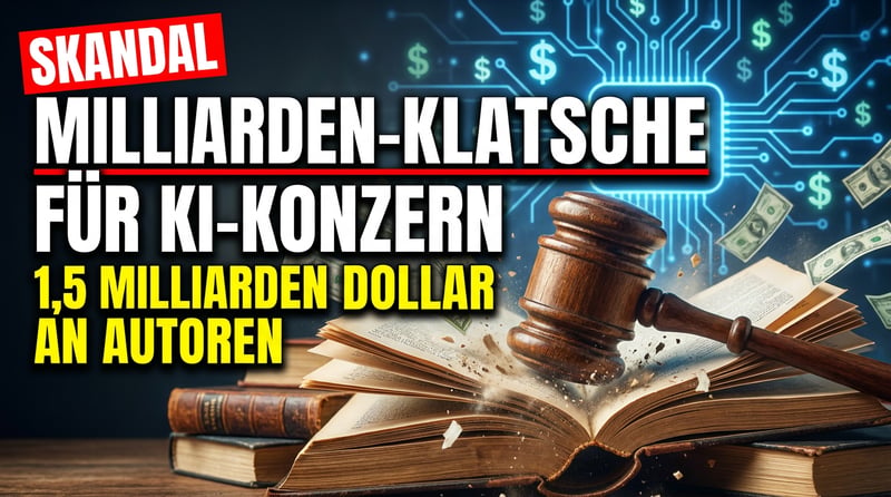 Milliardenklatsche für die KI-Branche: Anthropic muss 1,5 Milliarden Dollar an geplünderte Autoren zahlen