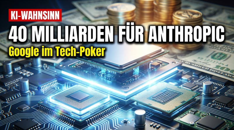 Milliardenpoker im Silicon Valley: Google wirft 40 Milliarden Dollar in den KI-Kessel