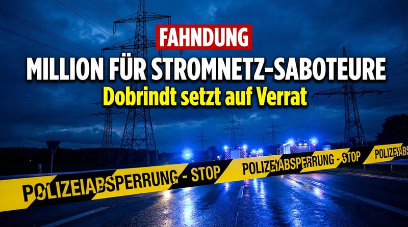 Millionen-Belohnung für Stromnetz-Saboteure: Dobrindt setzt auf Verrat aus der linksextremen Szene
