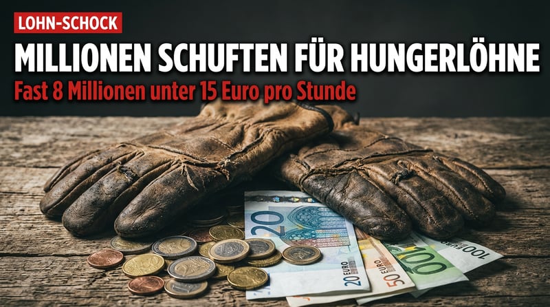 Millionen Deutsche schuften für Hungerlöhne – und die Politik schaut zu