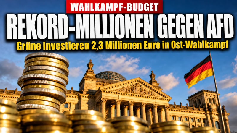 Millionen gegen die AfD: Grüne pumpen Rekordsumme in den Osten