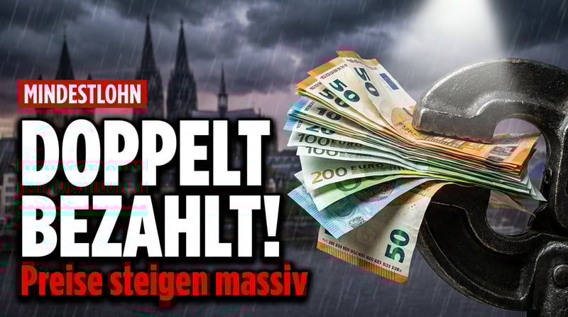 Mindestlohn-Erhöhung: Der Bürger zahlt die Zeche – zweifach