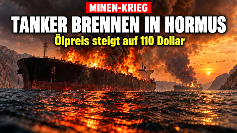 Minen-Krieg in Hormus: Tanker brennen, Öl kratzt an 110 Dollar!