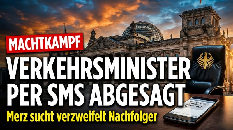 Ministerpost per SMS: Wie Merz sein Verkehrsressort zum Wanderpokal machte