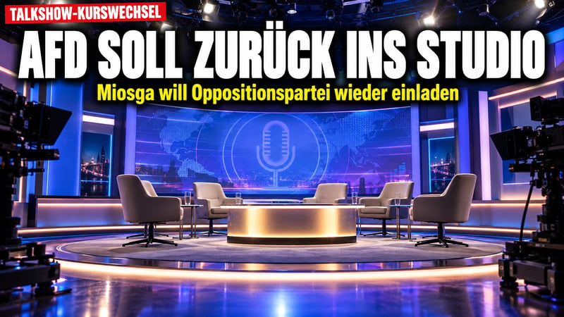 Miosga will die AfD wieder einladen: Kehrtwende im Talkshow-Studio?