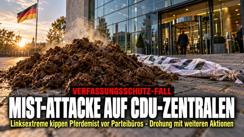 Mist-Attacke auf die CDU: Linksextreme Aktion erschüttert die Republik