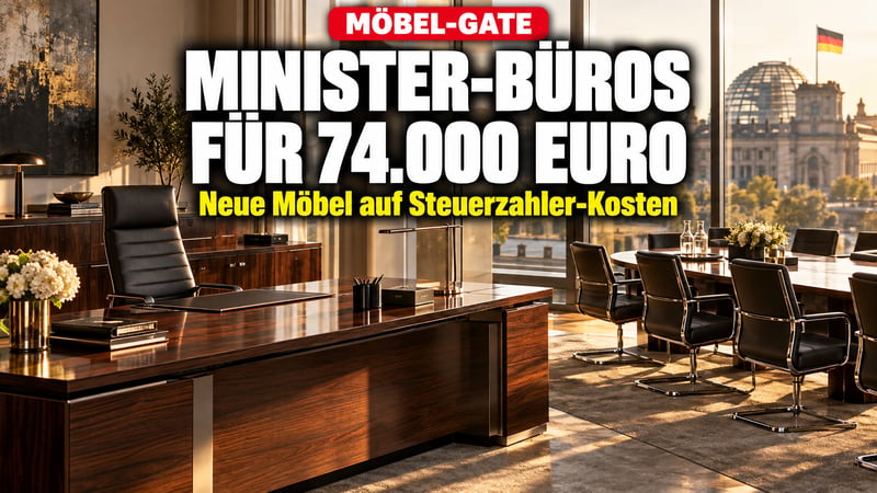 Möbel-Gate in Berlin: Minister gönnen sich Büros für 74.000 Euro!