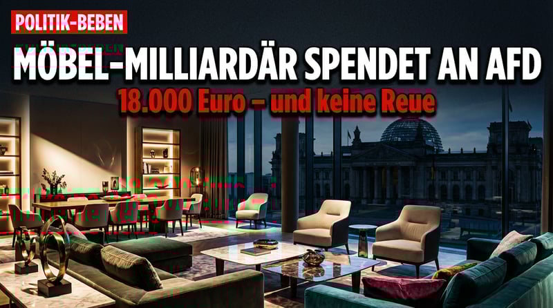 Möbel-Milliardär Krieger spendet an die AfD – und weigert sich, dafür zu kuschen