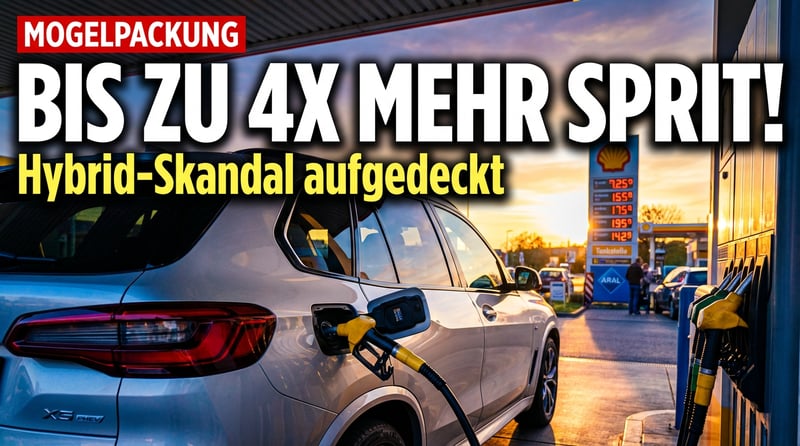 Mogelpackung auf vier Rädern: Plug-in-Hybride verbrauchen bis zu viermal mehr Sprit als versprochen