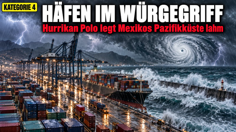 Monster-Hurrikan Polo: Mexikos Pazifik-Häfen im Würgegriff!