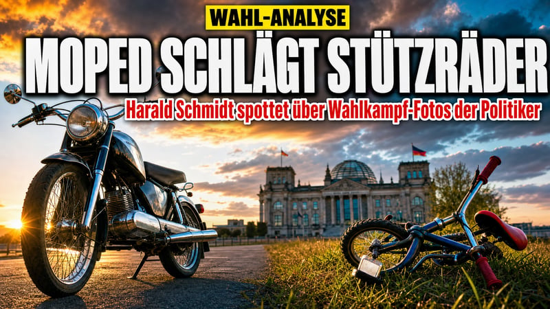 Moped gegen Stützräder: Harald Schmidt nimmt Berlin auseinander