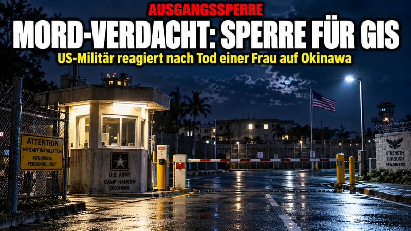 Mordverdacht auf Okinawa: US-Militär verhängt Ausgangssperre!