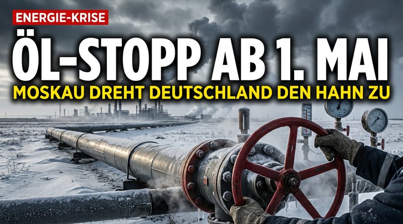 Moskau dreht den Ölhahn zu: Kasachstan bestätigt Lieferstopp nach Deutschland ab 1. Mai