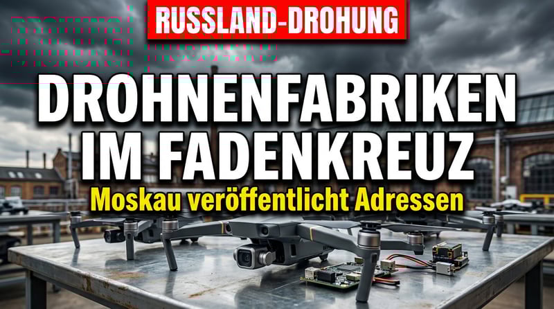 Moskau droht Europa unverhohlen: Drohnenfabriken im Fadenkreuz