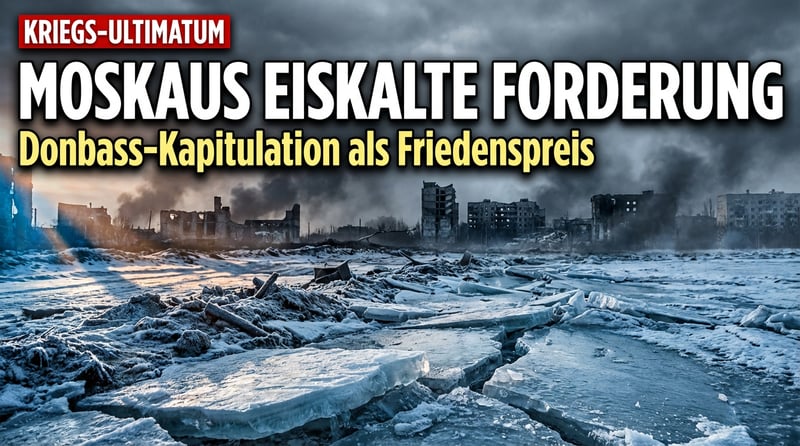 Moskaus eiskalte Forderung: Donbass-Kapitulation als Preis für den Frieden