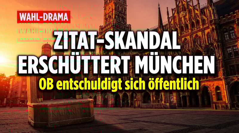 Münchens OB stolpert über ein Fredl-Fesl-Zitat – und die Empörungsmaschinerie läuft auf Hochtouren