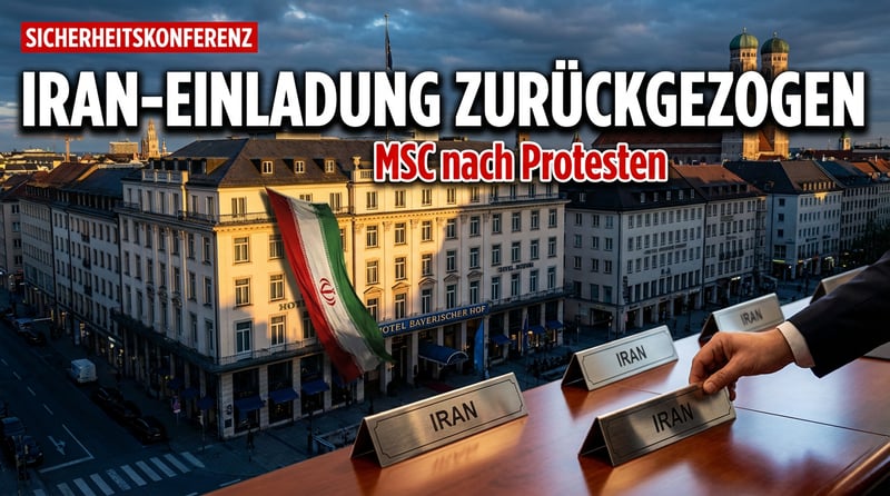 Münchner Sicherheitskonferenz zieht Einladung an Iran zurück – Späte Einsicht nach blutiger Unterdrückung