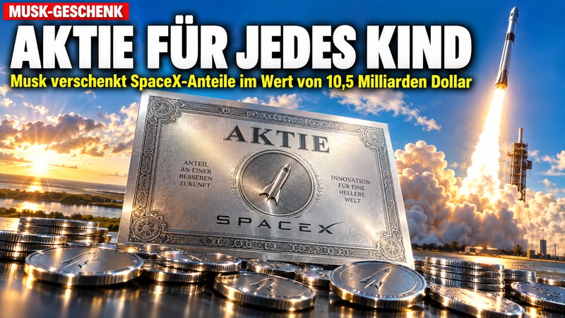 Musk-Geschenk: Jedes US-Kind bekommt eine SpaceX-Aktie!