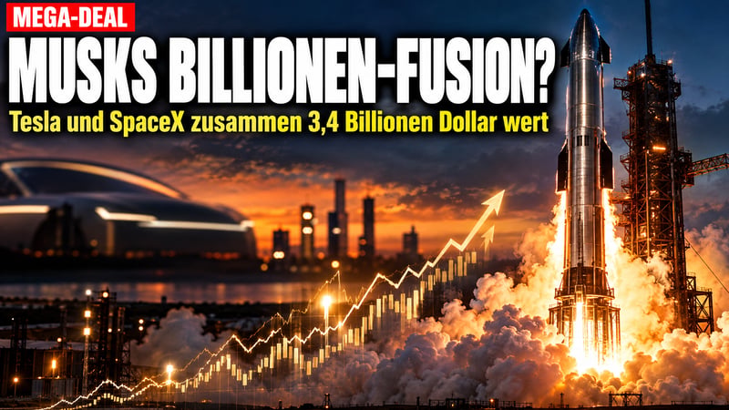 Musks Billionen-Poker: Schmiedet er aus Tesla und SpaceX ein Super-Imperium?
