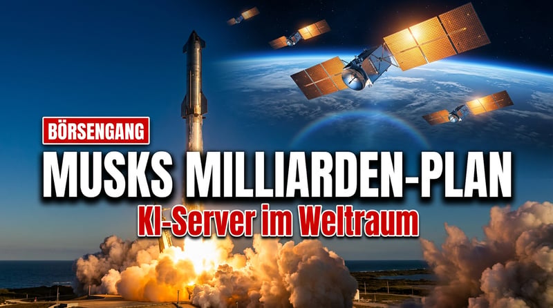 Musks Griff nach den Sternen: SpaceX will KI-Rechenzentren ins All schießen – und an die Börse