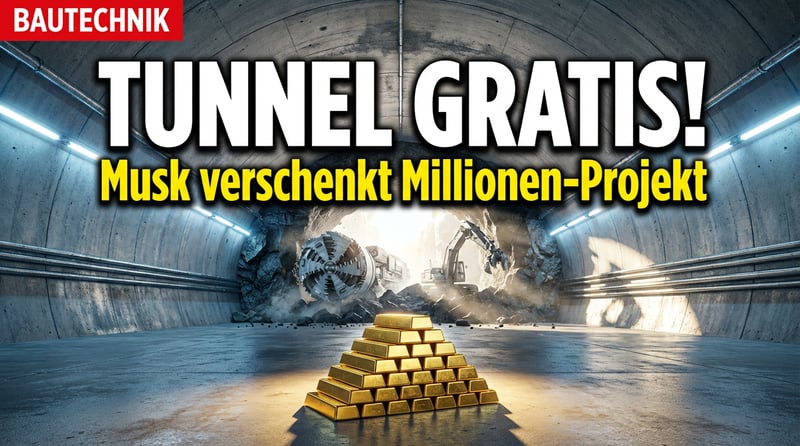 Musks Tunnelbau-Revolution: Kostenloser Meilen-Tunnel für die beste Idee