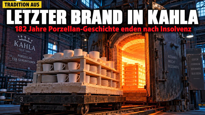 Nach 182 Jahren ist Schluss: Kahla-Porzellan brennt zum letzten Mal!