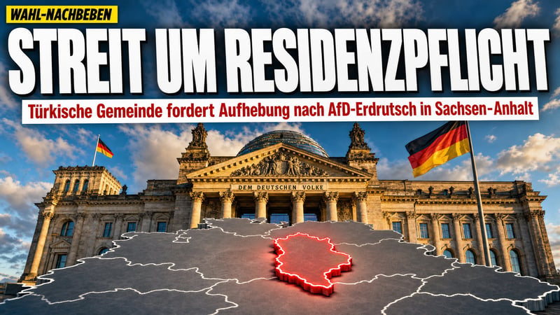 Nach AfD-Sieg: Türkische Gemeinde will Residenzpflicht kippen