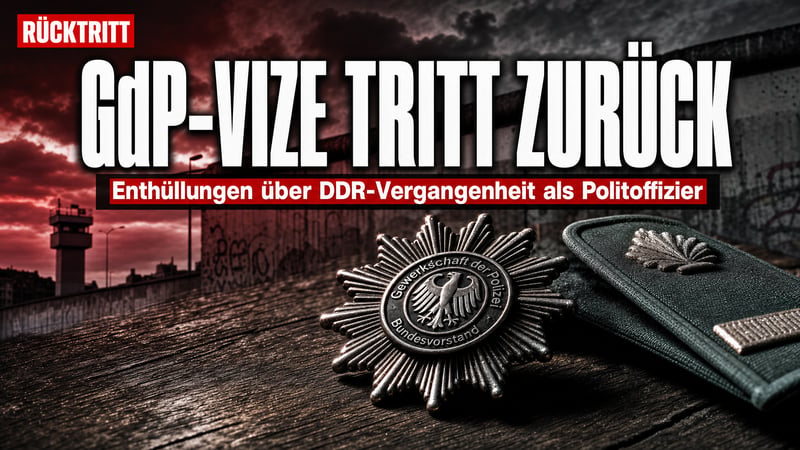 Nach DDR-Enthüllungen: Polizeigewerkschafts-Vize wirft sofort hin