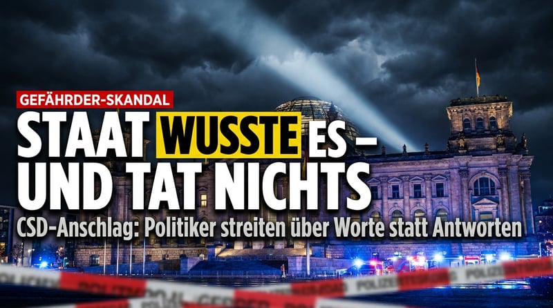 Nach dem CSD-Anschlag: Ein Satz, der die politische Klasse in Panik versetzt – und keine Antwort liefert