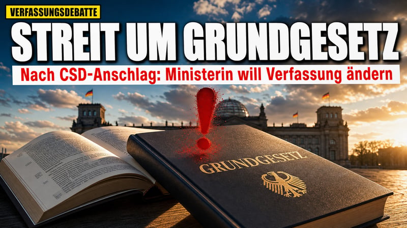 Nach dem CSD-Anschlag: Ministerin will das Grundgesetz umschreiben
