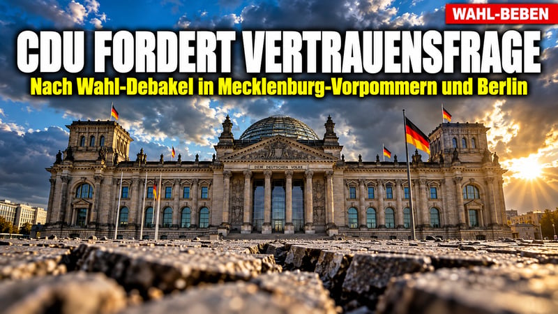 Nach dem Wahl-Beben: CDU-Landeschef fordert Vertrauensfrage von Merz