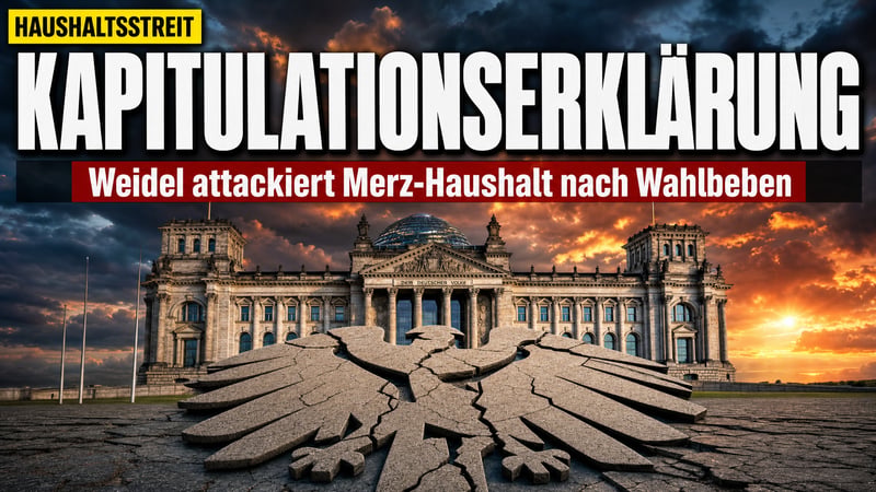 Nach dem Wahlbeben: Weidel nennt Merz-Haushalt „Kapitulationserklärung“
