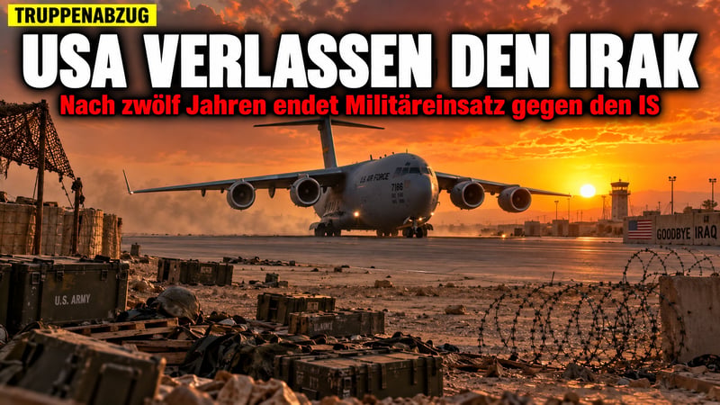 Nach zwölf Jahren: Die letzten US-Soldaten verlassen den Irak!