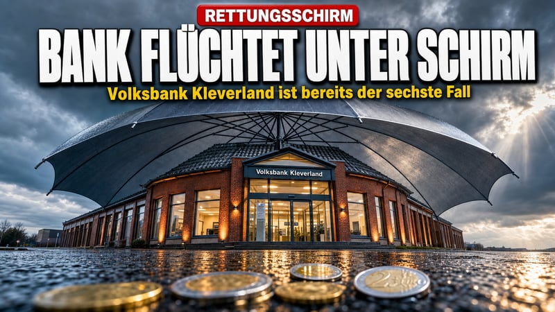 Nächster Notfall: Volksbank Kleverland flüchtet unter den Rettungsschirm