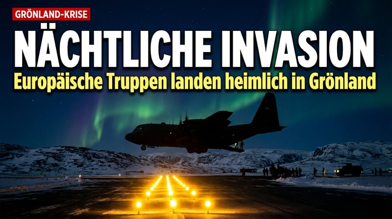 Nächtliche Landung: Europäische Truppen erreichen Grönland im Schatten der Dunkelheit