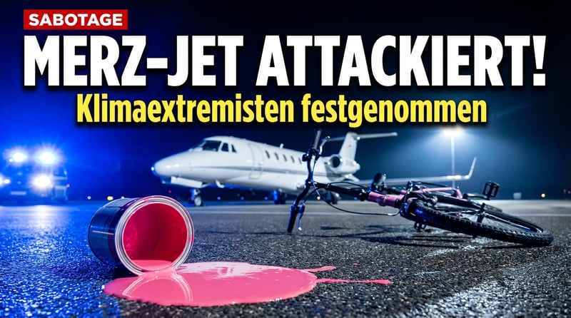 Nächtlicher Anschlagsversuch auf Merz' Privatjet: Klimaextremisten bei Sabotageaktion festgenommen