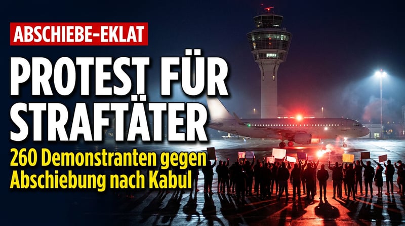 Nachtschicht der Realitätsverweigerung: Wenn 260 Demonstranten am Flughafen Leipzig für Straftäter aufstehen
