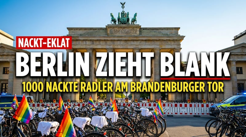 Nackt am Brandenburger Tor: Wie Berlin den letzten Rest Anstand über Bord wirft