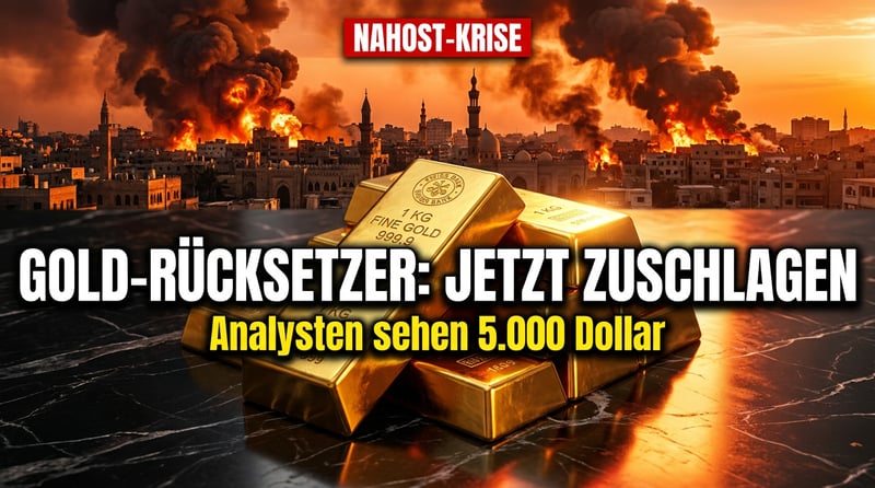 Naher Osten in Flammen: Warum der jüngste Goldrücksetzer in Wahrheit eine Einladung ist