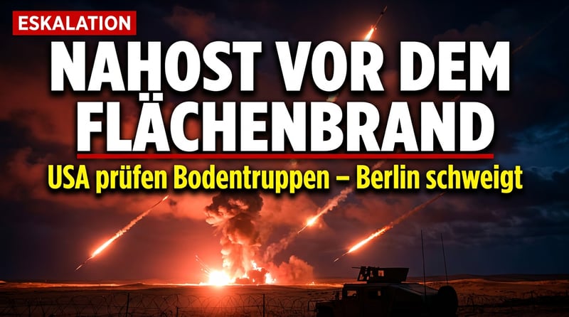 Nahost am Rande des Flächenbrands: Wenn Washington über Bodentruppen sinniert, sollten in Berlin die Alarmglocken schrillen