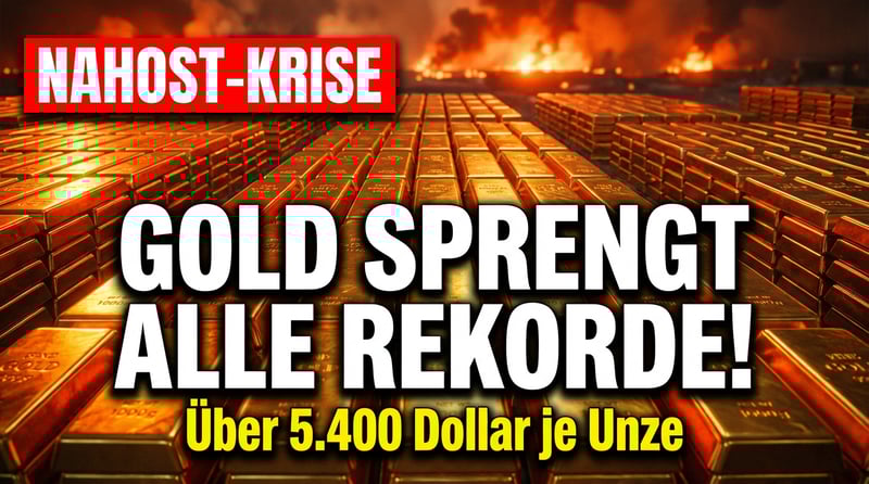 Nahost-Eskalation entfesselt Rohstoffmärkte: Gold durchbricht alle Schallmauern