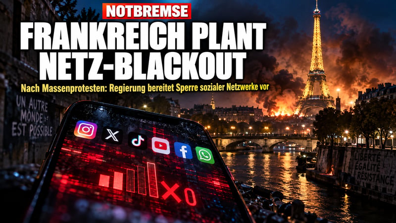 Netz-Notbremse in Paris: Frankreich plant den Social-Media-Blackout!