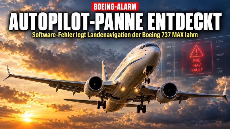 Neuer Software-Schock bei Boeing: Autopilot-Panne in der 737 MAX!