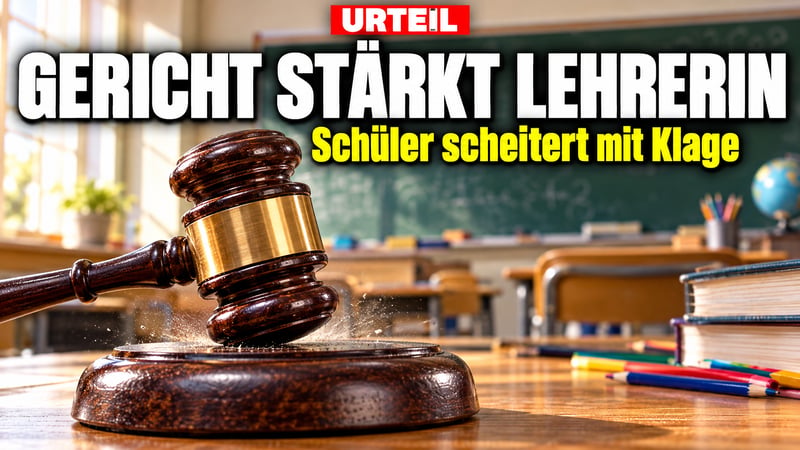 Neunjähriger zieht gegen Lehrerin vor Gericht: Die Richter ziehen eine Grenze!