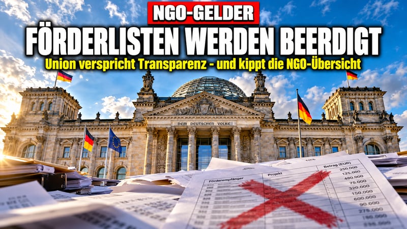 NGO-Millionen im Nebel: Merz-Regierung beerdigt die Förderlisten!