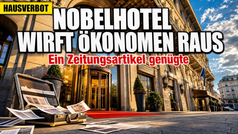 Nobelhotel wirft Ökonomen raus: Ein Zeitungsartikel genügte