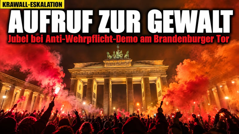 „Noch schlimmer!“: Gewalt-Aufruf bei Anti-Wehrpflicht-Demo in Berlin
