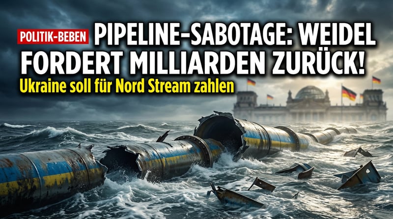 Nord-Stream-Sabotage: Weidel stellt der Ukraine die Rechnung – und entlarvt das Versagen der Bundesregierung