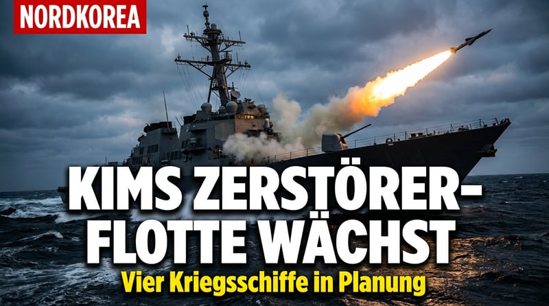 Nordkoreas Kriegsmaschinerie auf Hochtouren: Kim testet Marschflugkörper von neuem Zerstörer