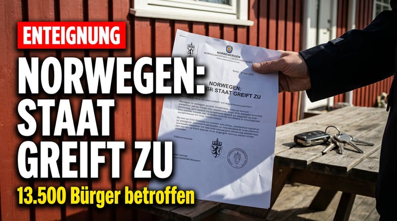 Norwegen bereitet Bürger auf Enteignung vor: Wenn der Staat nach Haus und Auto greift